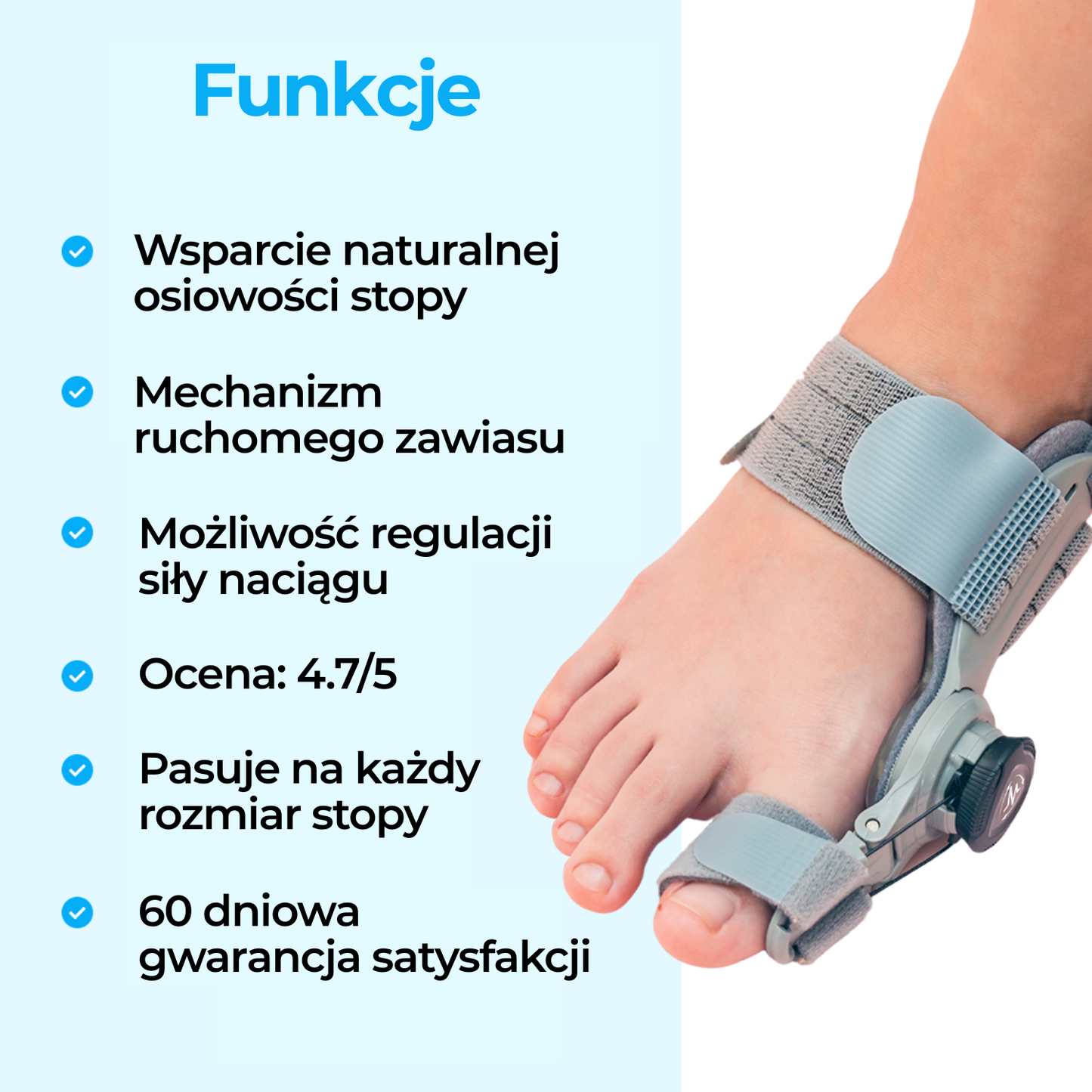 Haluks Prosto - korektor ustawienia palucha