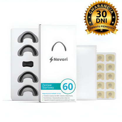 Nevori - magnetyczne nakładki na nos dla lepszego snu