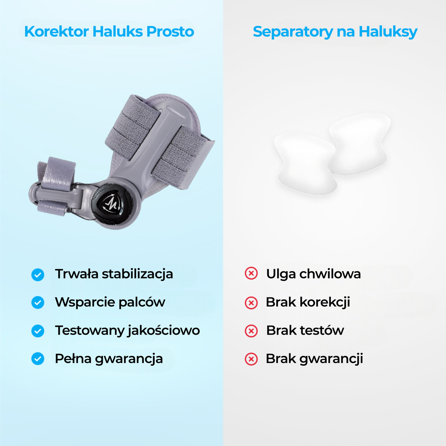 Haluks Prosto - korektor ustawienia palucha