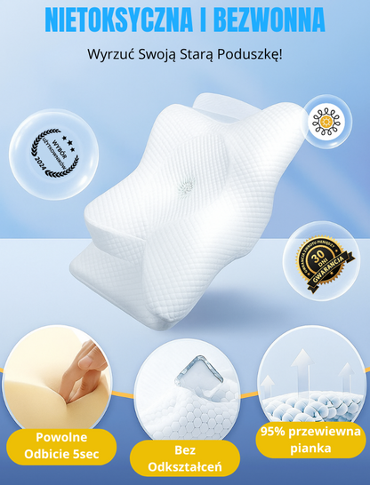 Poduszka ortopedyczna zmniejszająca ból szyi i karku