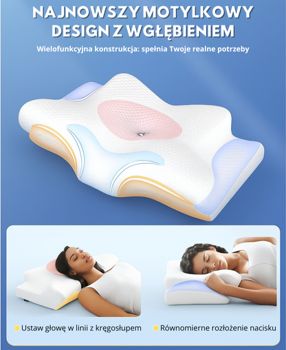 Poduszka ortopedyczna zmniejszająca ból szyi i karku